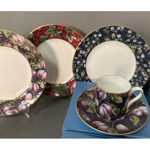 Wedgwood Fruit Orchard Collection set of six coffee cans and