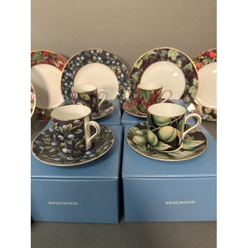 Wedgwood Fruit Orchard Collection set of six coffee cans and