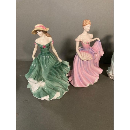 47 - A selection of eight Royal Doulton figures to include Ann, Natalie, Rachel and Emily