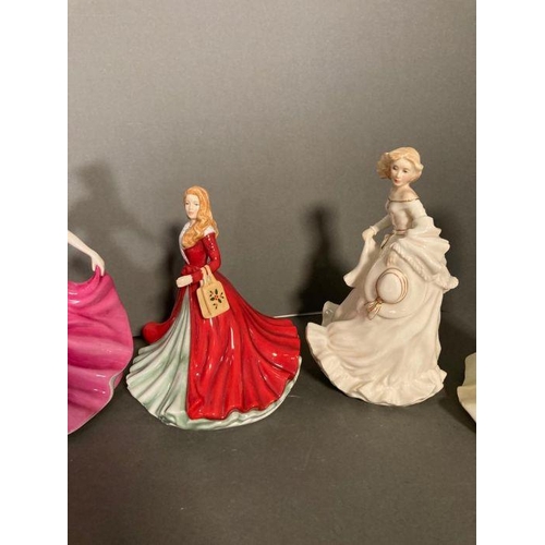 47 - A selection of eight Royal Doulton figures to include Ann, Natalie, Rachel and Emily