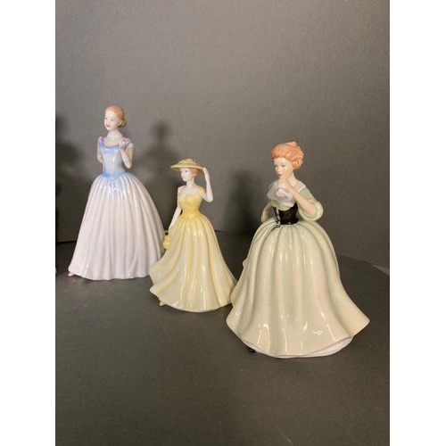 49 - A selection of eight Royal Doulton figures to include Susan, Grace and Lily