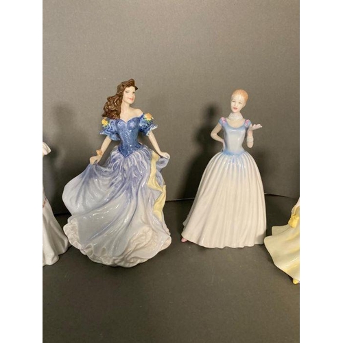 49 - A selection of eight Royal Doulton figures to include Susan, Grace and Lily