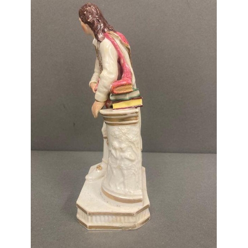 52 - An early 19th Century Derby porcelain figure modelled as John Milton