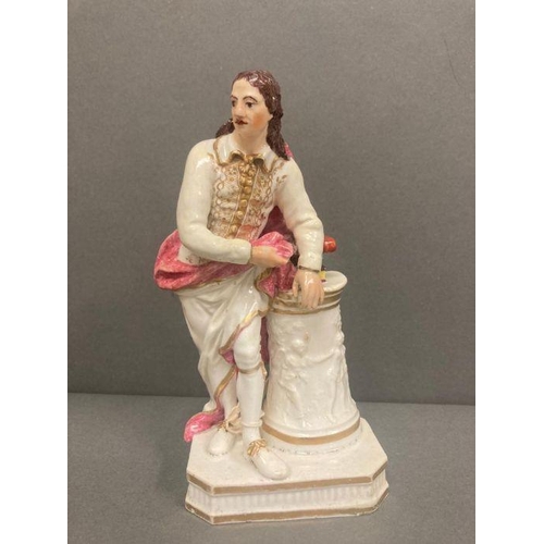 52 - An early 19th Century Derby porcelain figure modelled as John Milton