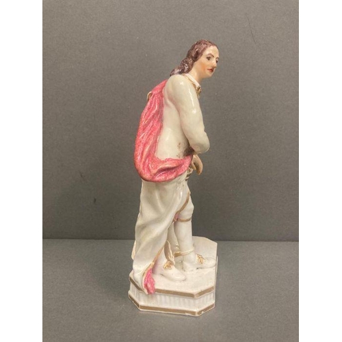 52 - An early 19th Century Derby porcelain figure modelled as John Milton