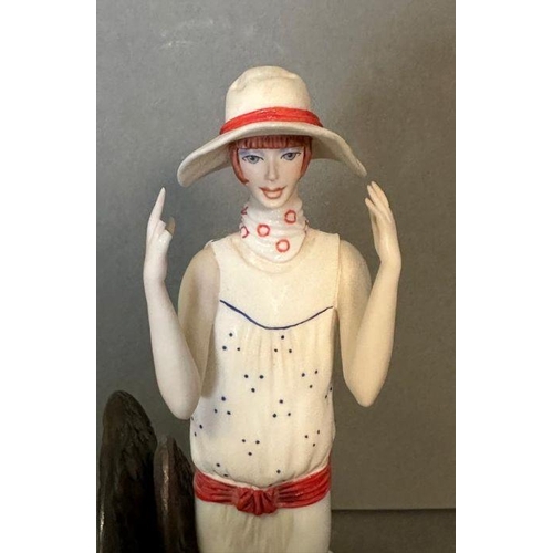 54 - A very stylish 1970’s Worcester Albany Series Bone China figurine called ‘Chelsea’ Lovely detail the... 