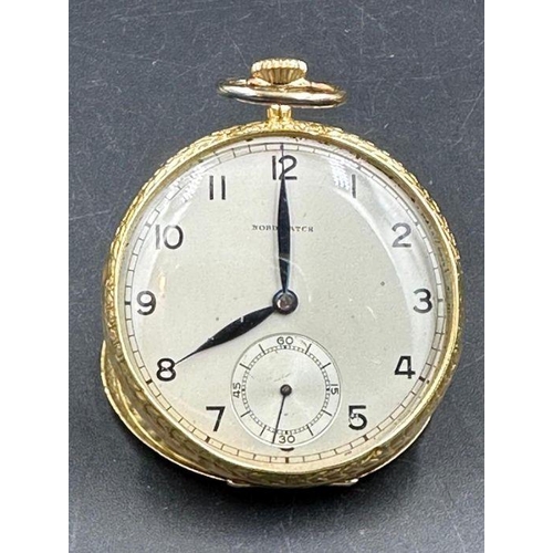 633 - An 18ct gold Nord watch pocket watch AF (Approximate Total weight 49.7g)