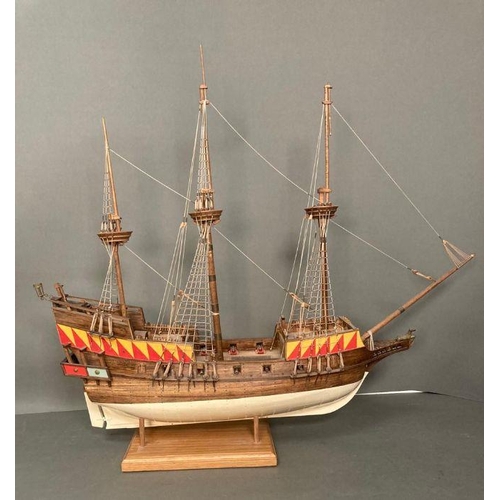 889 - A large scale model of a Spanish Galleon