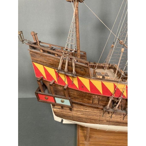 889 - A large scale model of a Spanish Galleon