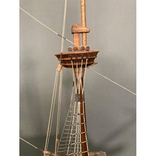 889 - A large scale model of a Spanish Galleon