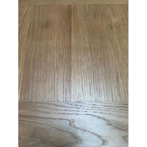 10 - Pair of contemporary oak two drawer bedside tables (H 70cm x W 46cm x D 40cm)