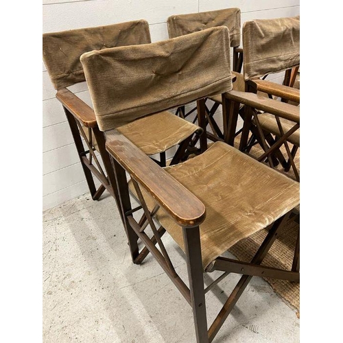 16 - Four vintage safari directors folding chairs