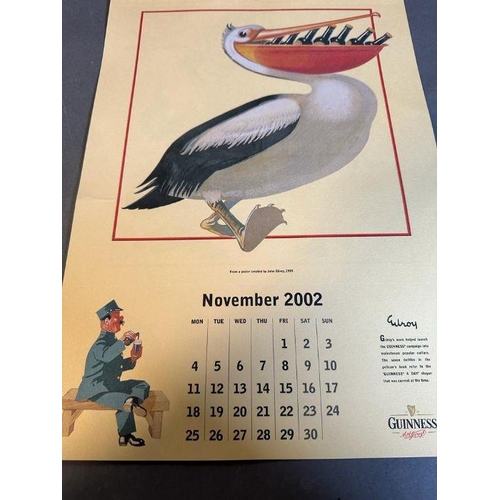 A 2002 Guinness calendar illustrated by John Gilroy