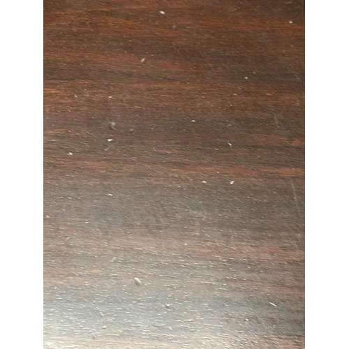 57 - A mahogany side table with shelf under (H64cm W50cm D32cm)