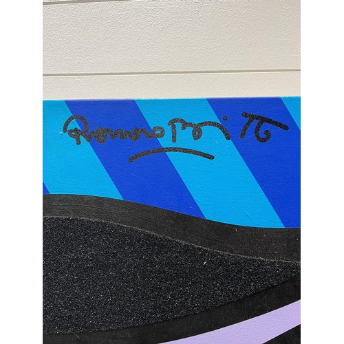 320 - 'Venetian Scene' 2001 by acclaimed artist Romero Britto (Brazilian 1963-) 40' x 70' signed top left.