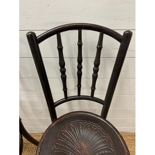 10 - A pair of vintage Bentwood bistro chairs