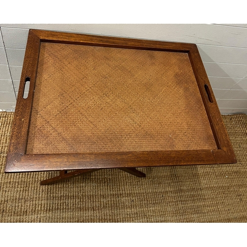 183 - A folding butlers tray table