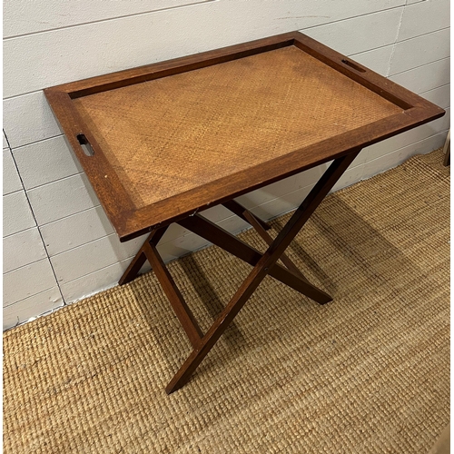 183 - A folding butlers tray table