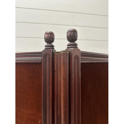 233 - A mahogany framed room divider (174cm H 190W)