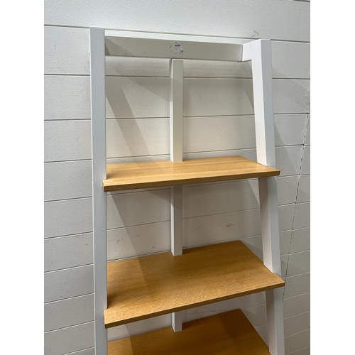 258 - A wall standing four tier unit ( 184 cm H x 39cm D x 77cm W)