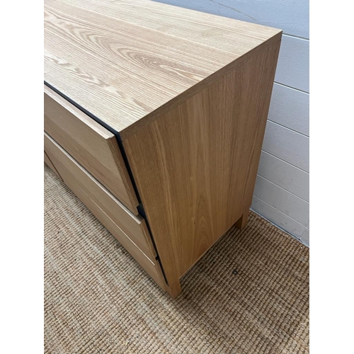 261 - A Modern sideboard with six drawers, soft closing