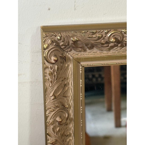 287 - A gold frame wall mirror 84cm 99cm