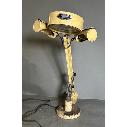 302 - A Mid Century Kayfro of Sheffield counter balance magnifying desk lamp