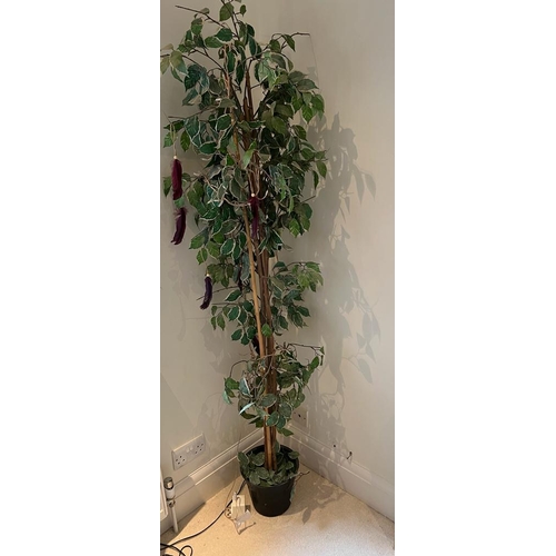 341 - Two faux house plants both approx H184cm