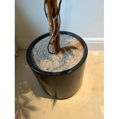 343 - Faux tree in black pot (H196cm)