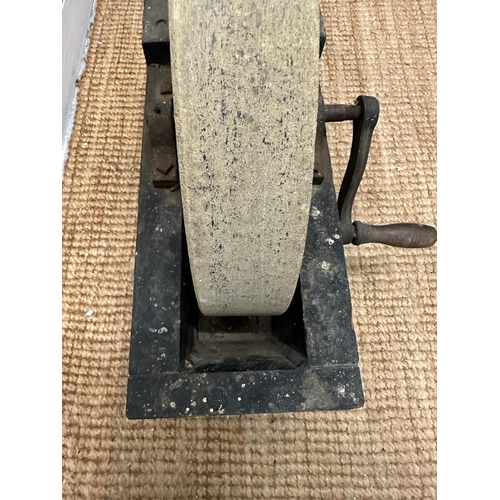 350 - A vintage wet grinding stone grinder