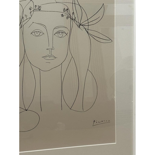 419 - A framed print of Picasso's 