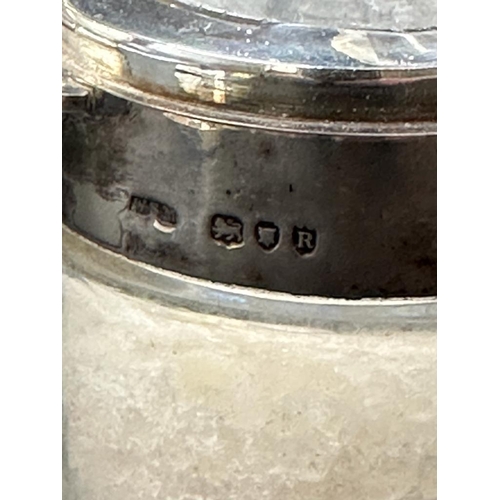 450 - A silver topped Dressing or vanity jar hallmarked for London  AF