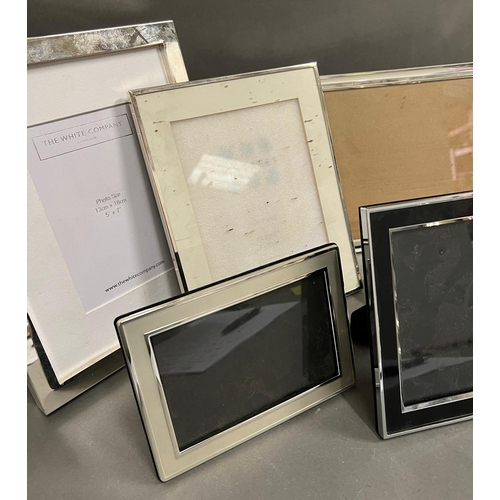 460 - Nine silver plate picture frames