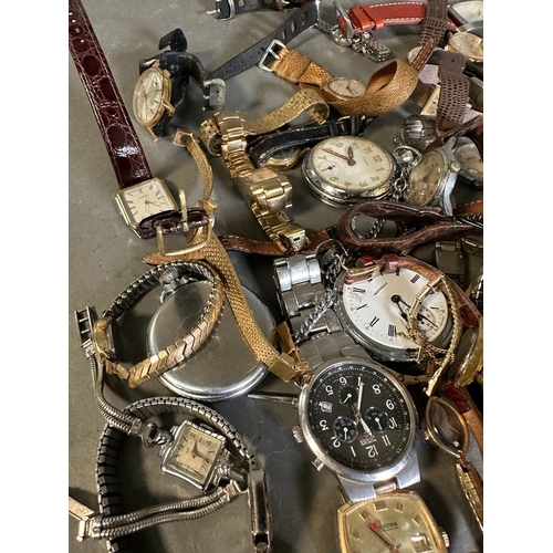 491 - A large quantity of watches various makes and ages some AF