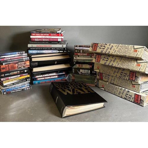 503 - A large selection of War literature and a selection of War related DVD