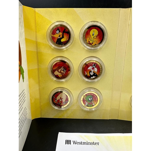 510 - A boxed set Loony Tunes Official Commemorative medals