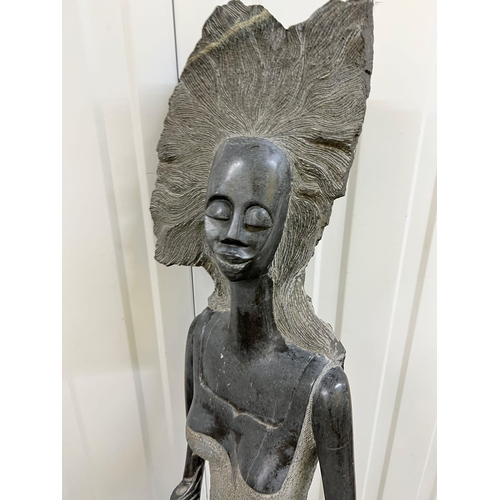 533 - An African stone statue AF