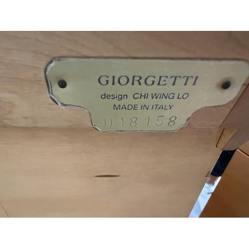 54 - A Pair of Giorgetti Chi Wing Lo bedsides with brass plaque no 018158 (Approximate Measurements 69cm ... 