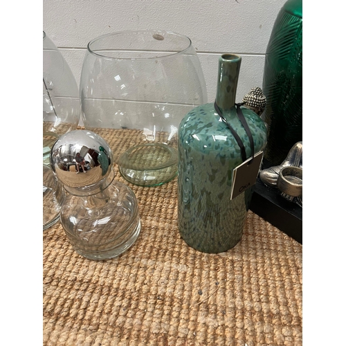 547 - A selection of OKA decorative items to include vases, glasses decanters etc.