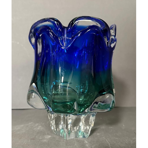 567 - A Chribska glass vase