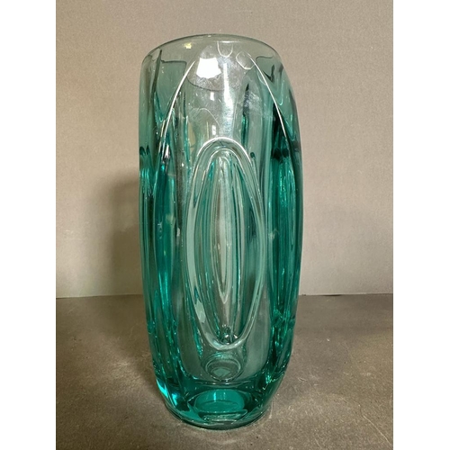 575 - A Rosice Turquoise glass 