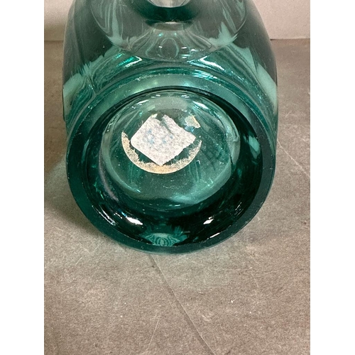 575 - A Rosice Turquoise glass 