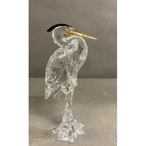 577 - A Swarovski Limited Edition and retired Heron in original box and liner 221627