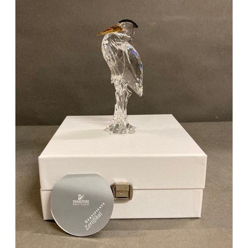 577 - A Swarovski Limited Edition and retired Heron in original box and liner 221627