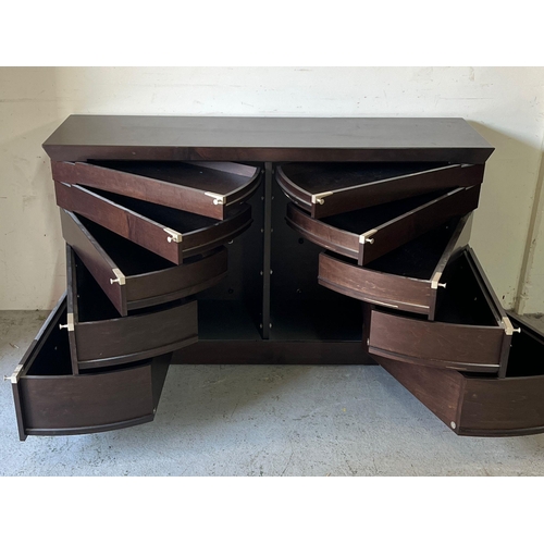 59 - A Giorgetti Chi Wing Lo chest of drawers, ten drawers opening on a spiral system. Serial number 0181... 