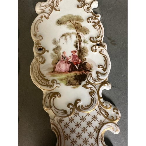 632 - Four Copeland Spode porcelain finger or door plates. (Height Approx 30cm)