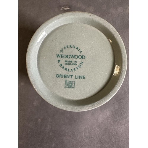 638 - Six coffee cans and saucers produced by Wedgewood for the Orient line circa 1935