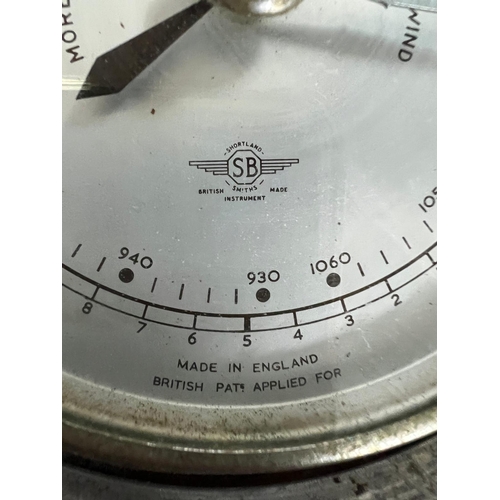 704 - An English barometer from the 1930's with a aluminum racing horse shoe