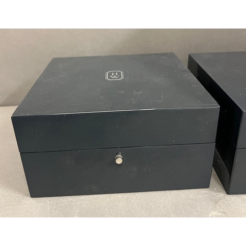 734 - Two Harry Winston watch boxes and one outer box