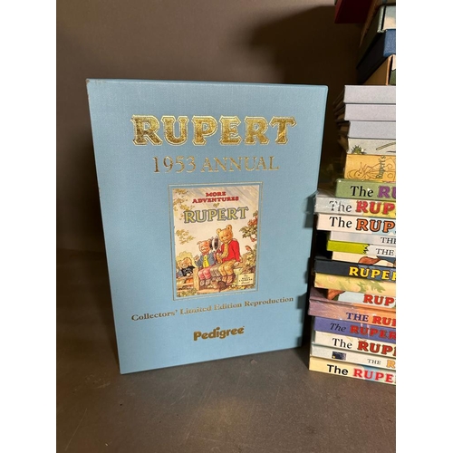 741 - A selection of Rupert the bear Annuals various ages